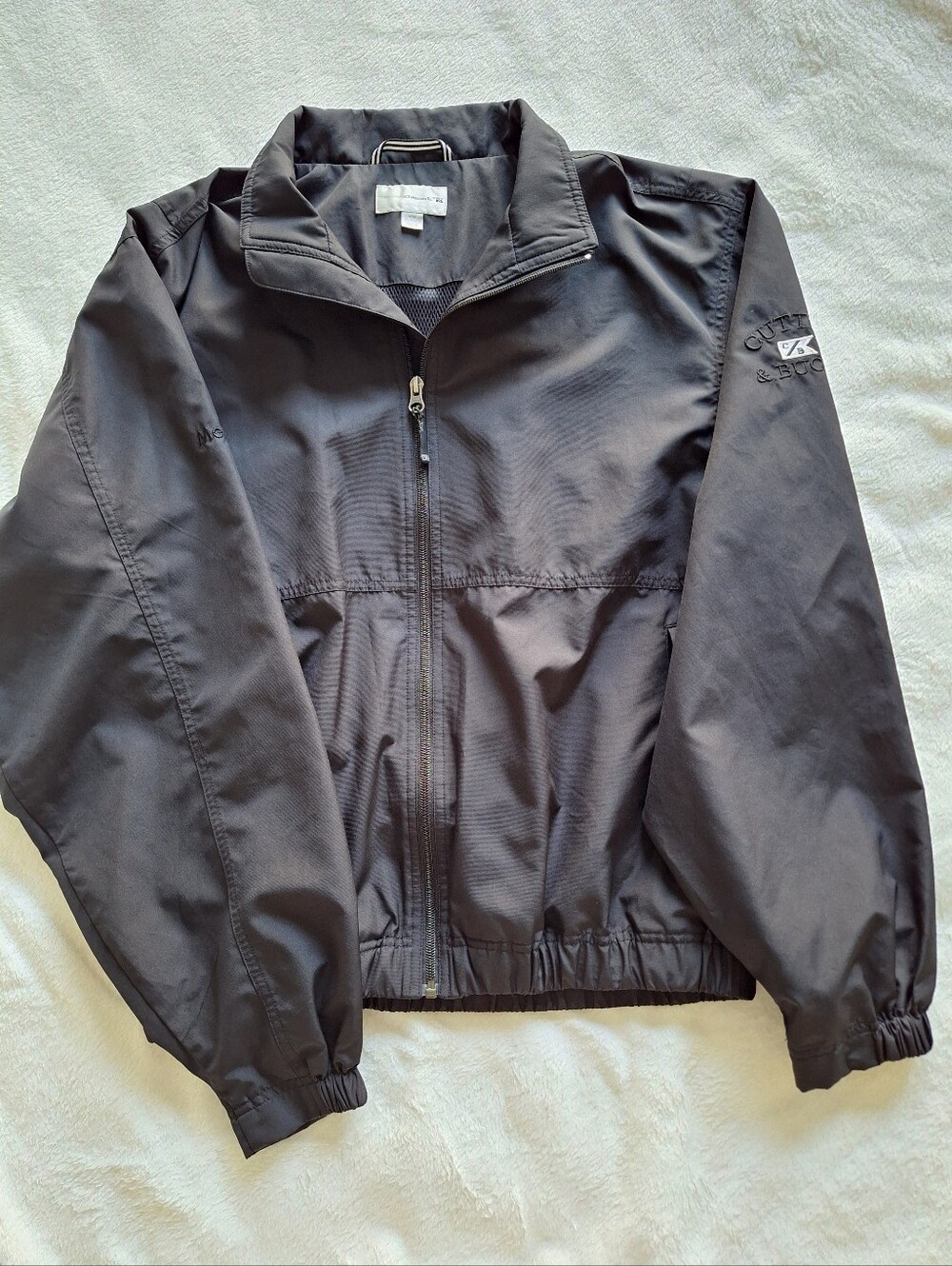 Cutter & Buck MetLife WeatherTec Jacket Mens Size M Black Windbreaker
